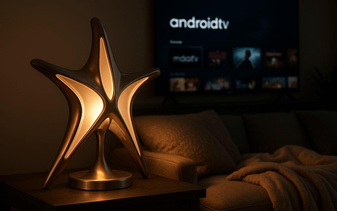 le test de l’ETOE Starfish : une lampe au design moderne qui se transforme en Android TV pour des soirées cinéma sous la couette