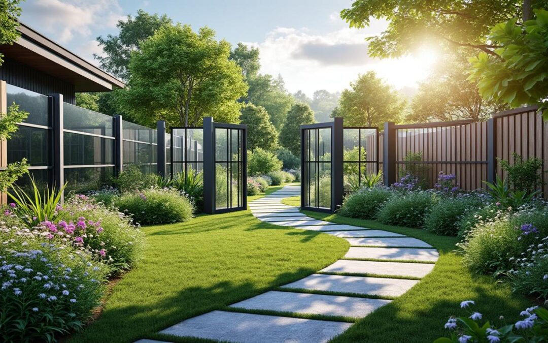 Transformez votre jardin en un écosystème domotique avec des clôtures solaires et des portillons connectés