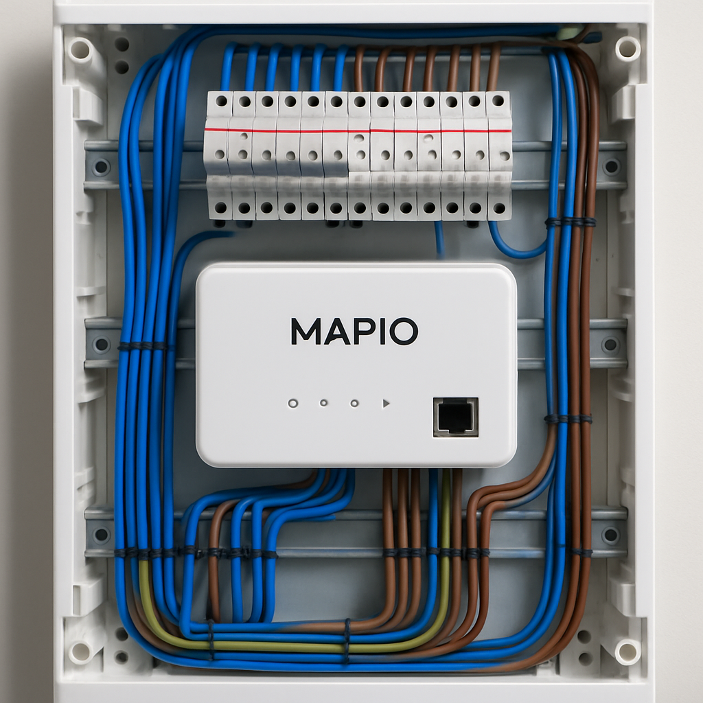 découvrez mapio, votre tableau électrique intelligent qui centralise la gestion de home assistant et d'autres services connectés. optimisez votre confort et votre efficacité énergétique grâce à une solution innovante et intuitive.