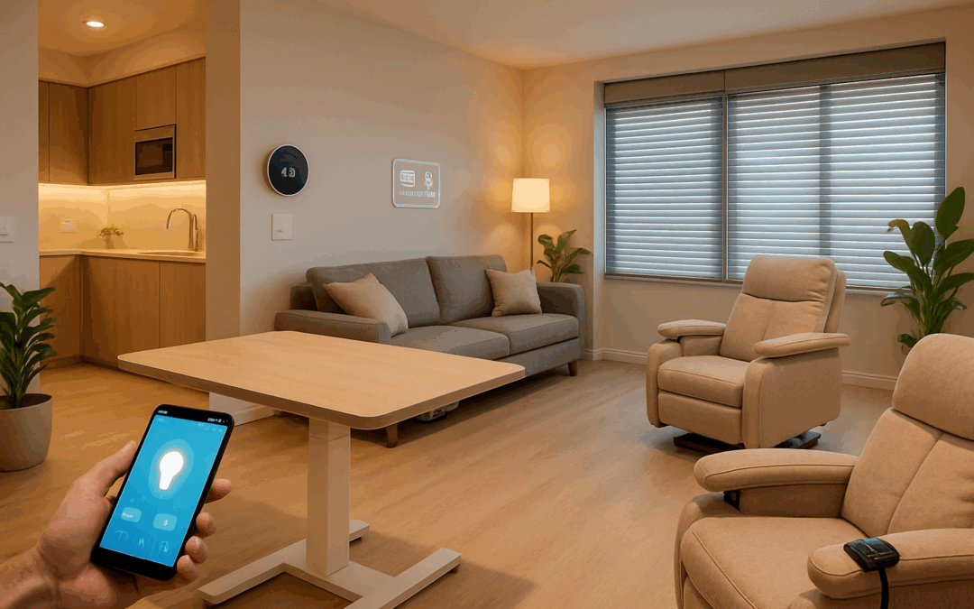 Un appartement novateur en Essonne : la domotique et les meubles motorisés pour promouvoir l’autonomie à domicile