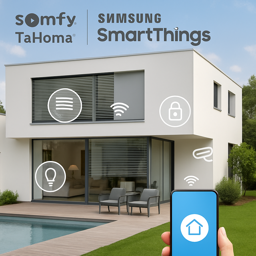 découvrez comment tahoma®, la solution domotique de somfy, est désormais compatible avec smartthings de samsung, permettant une intégration simplifiée de vos appareils connectés pour une maison intelligente encore plus performante.