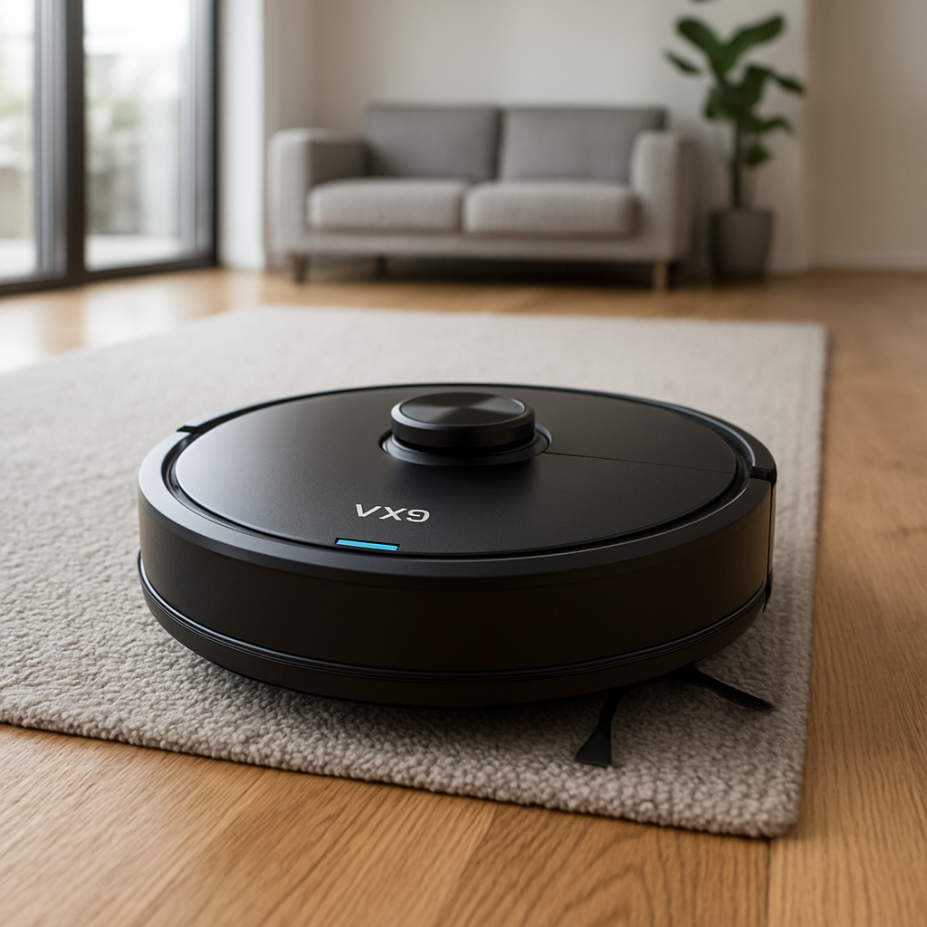 découvrez notre critique approfondie du robot aspirateur vx9, conçu pour révolutionner le nettoyage des foyers en 2025. performance, technologie intelligente et efficacité sont au rendez-vous pour un entretien simplifié de votre maison.