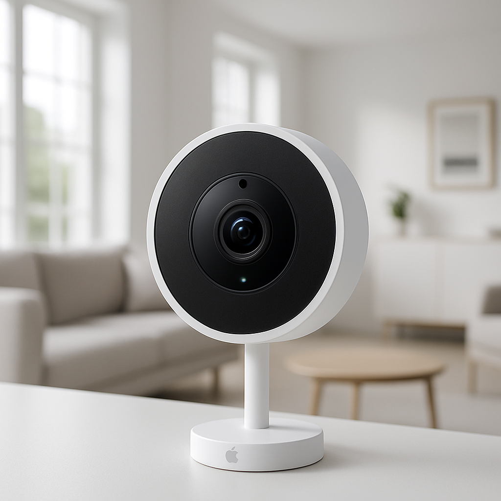 découvrez la nouvelle caméra de sécurité domestique signée apple, un dispositif innovant en forme d'anneau alliant design élégant et technologie avancée pour une protection optimale de votre maison.
