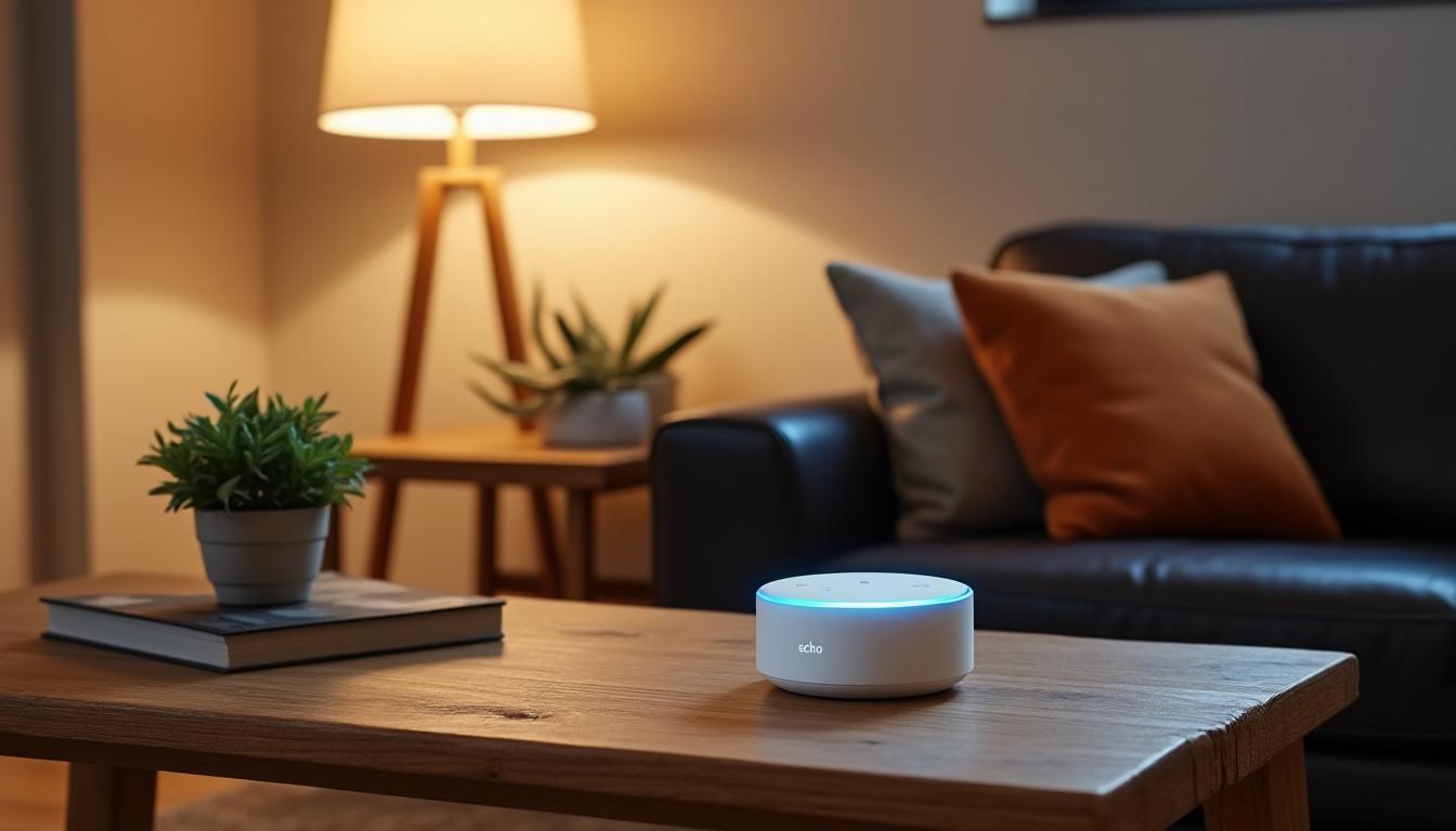 profitez d'une réduction de 46 % sur l'echo dot d'amazon, l'enceinte connectée incontournable pour améliorer votre quotidien avec alexa. offre à ne pas manquer !