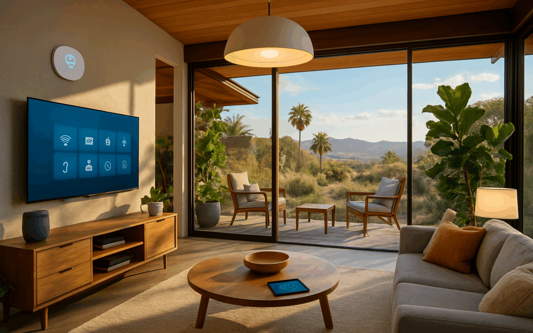 Un bungalow intelligent en Californie : entre espace Airbnb et vitrine de maison connectée