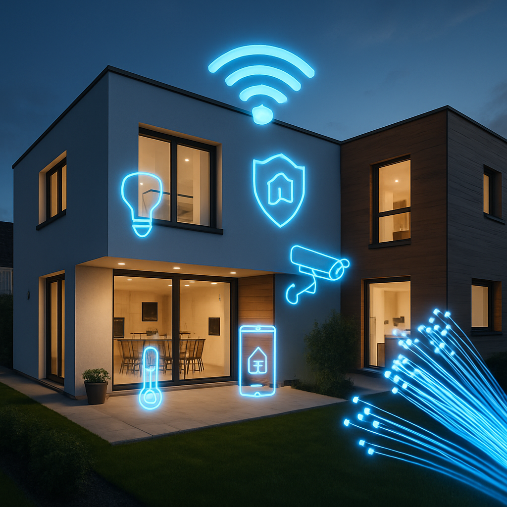découvrez comment la domotique connectée à la fibre optique transforme la maison moderne : rapidité, confort et innovations pour une habitation intelligente et performante.