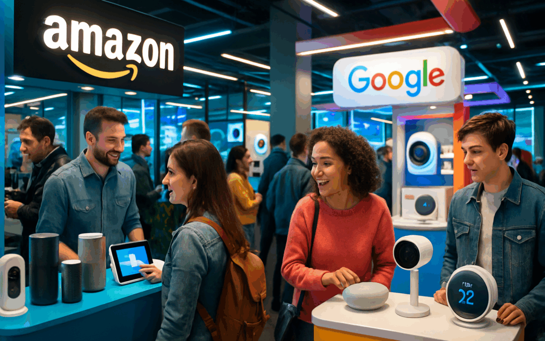 le marché des dispositifs pour maisons intelligentes connaît une croissance rapide, avec amazon et google en leaders. découvrez comment ces géants transforment nos foyers grâce à des technologies innovantes et connectées.