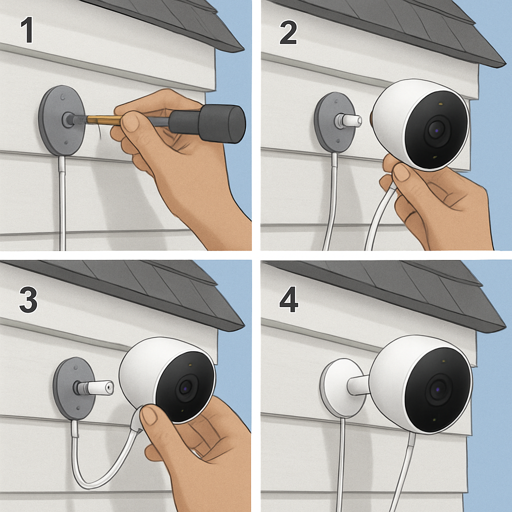 découvrez la caméra nest cam outdoor filaire de 2ème génération, une solution de sécurité extérieure haute performance pour protéger votre domicile avec une surveillance en temps réel et une qualité d'image exceptionnelle.
