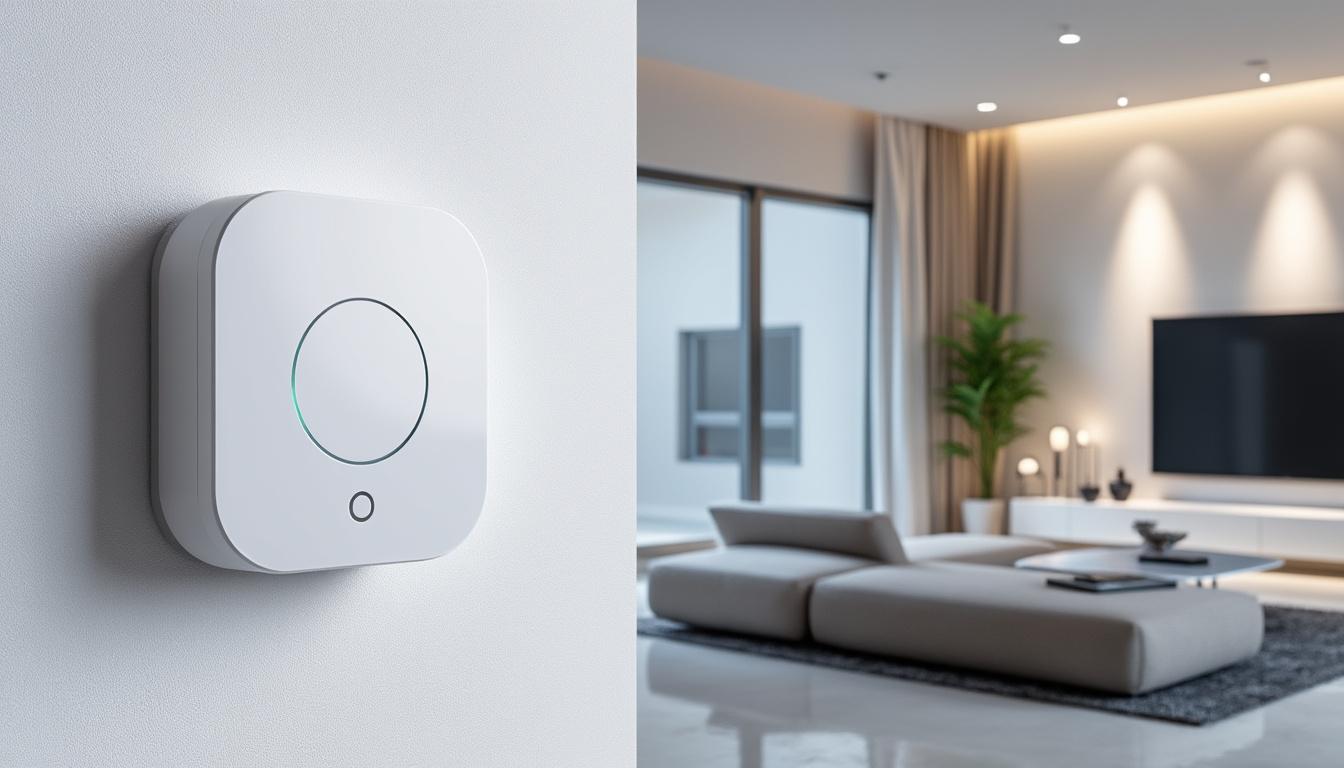 découvrez le nouveau détecteur de présence sur piles de switchbot, compatible matter, offrant une installation facile grâce à un hub dédié pour une maison connectée intelligente et sécurisée.