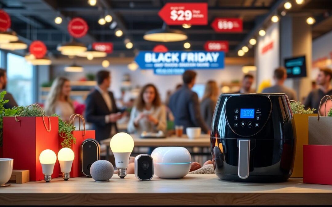 profitez du black friday en folie avec des réductions exceptionnelles sur ampoules, sonnettes, enceintes et airfryer connectés. transformez votre maison intelligente à petits prix dès maintenant !