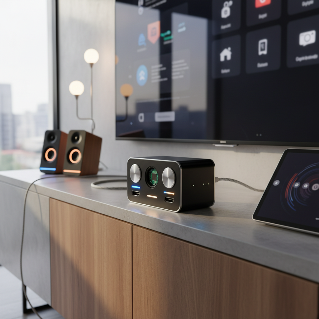 commutateur hdmi iot à double source intégrant esp32-c3, offrant un contrôle intelligent et une automatisation avancée via home assistant pour une gestion simplifiée de vos appareils multimédias.