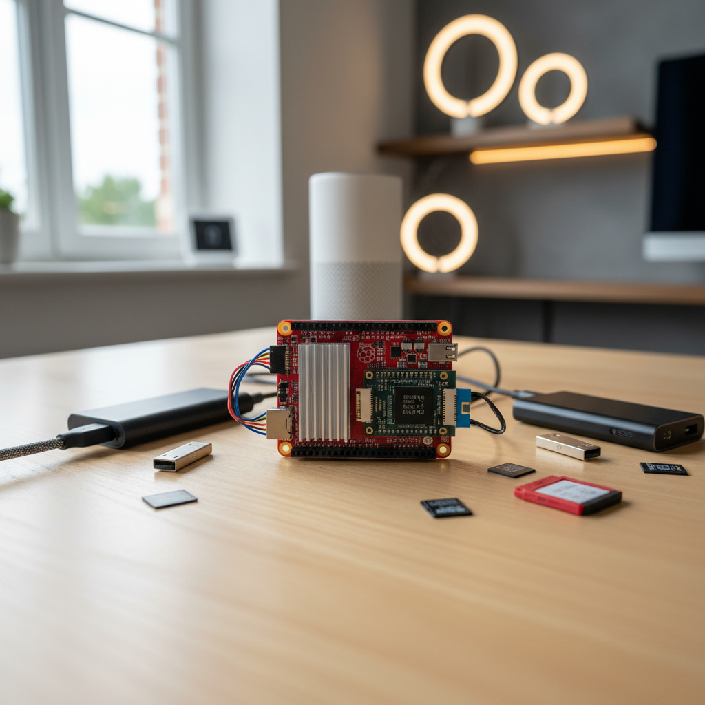 découvrez notre guide complet pour installer home assistant os sur votre raspberry pi 5, incluant la configuration avec un ssd nvme et d'autres périphériques de stockage pour une maison connectée optimisée.