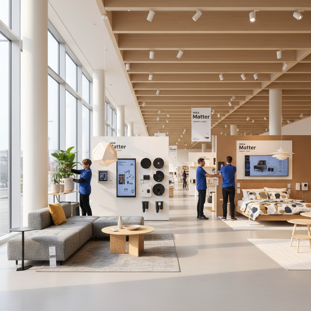 découvrez la nouvelle collection matter d'ikea, disponible en magasin dès janvier 2026. un design innovant et durable pour votre intérieur.