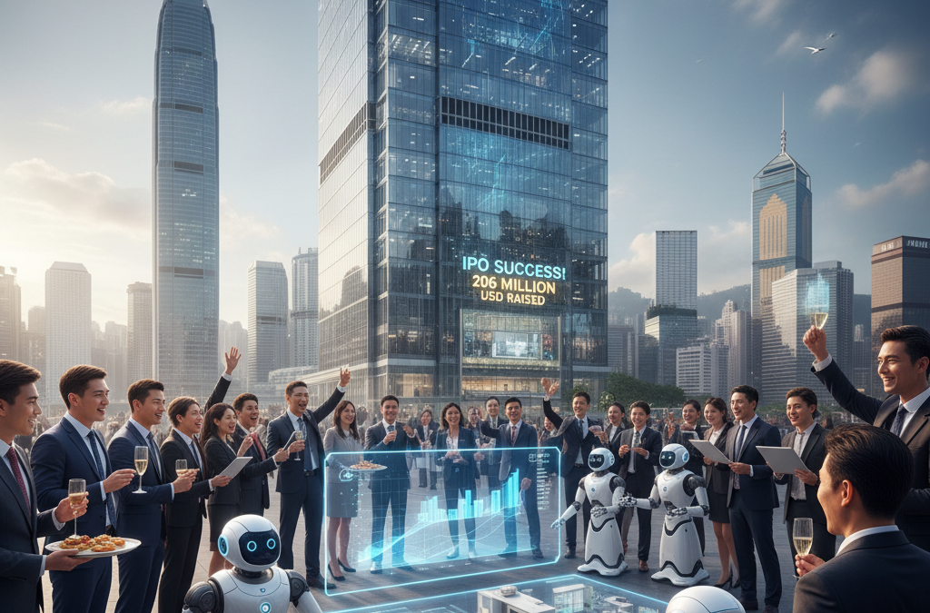 onerobotics, la startup de domotique, réalise une levée de fonds de 206 millions usd lors de son introduction en bourse à hong kong, investissant massivement dans le développement de robots intelligents équipés d'ia.