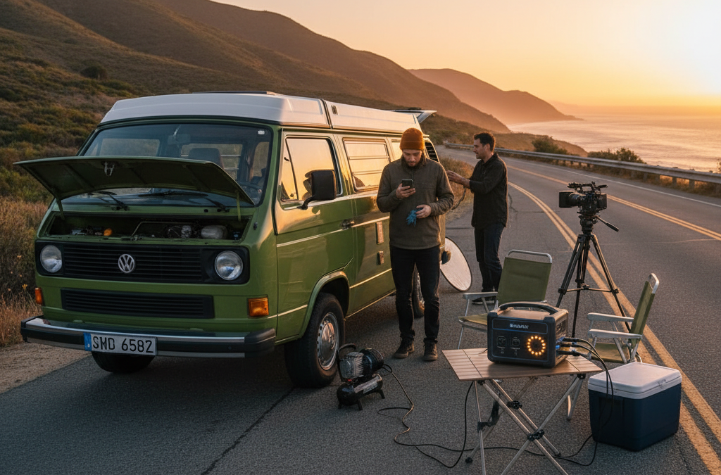 découvrez la batterie bluetti ac50b, l'alliée incontournable pour vos aventures en vanlife, vos tournages et en cas de panne. puissante, fiable et portable, elle vous garantit une autonomie sans faille où que vous soyez.