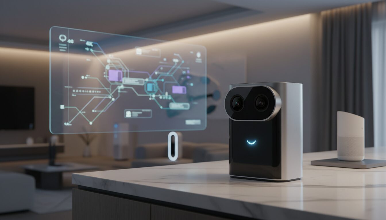 découvrez la aqara camera hub g350, équipée d'un double objectif 4k, compatible avec matter 1.5, et dotée d'une intelligence artificielle intégrée pour une surveillance intelligente et sécurisée.