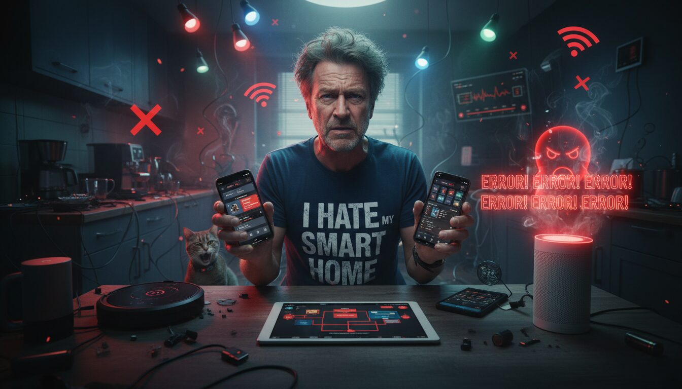 découvrez les témoignages étonnants de clients en difficulté avec leur maison intelligente, notamment pour une tâche aussi simple que tirer la chasse d'eau. faut-il vraiment adopter la domotique ?