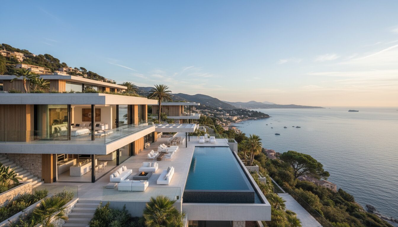 découvrez une villa de luxe exclusive sur la côte d'azur à 30 millions d'euros, alliant bien-être et loisirs privés pour une expérience de vie au sommet.