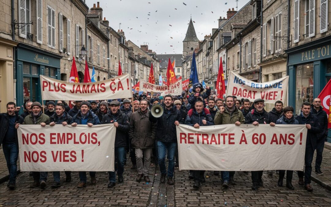 à cluses, 350 salariés de somfy se mobilisent ensemble contre france travail et la réforme des retraites, exprimant leur solidarité et leurs revendications.