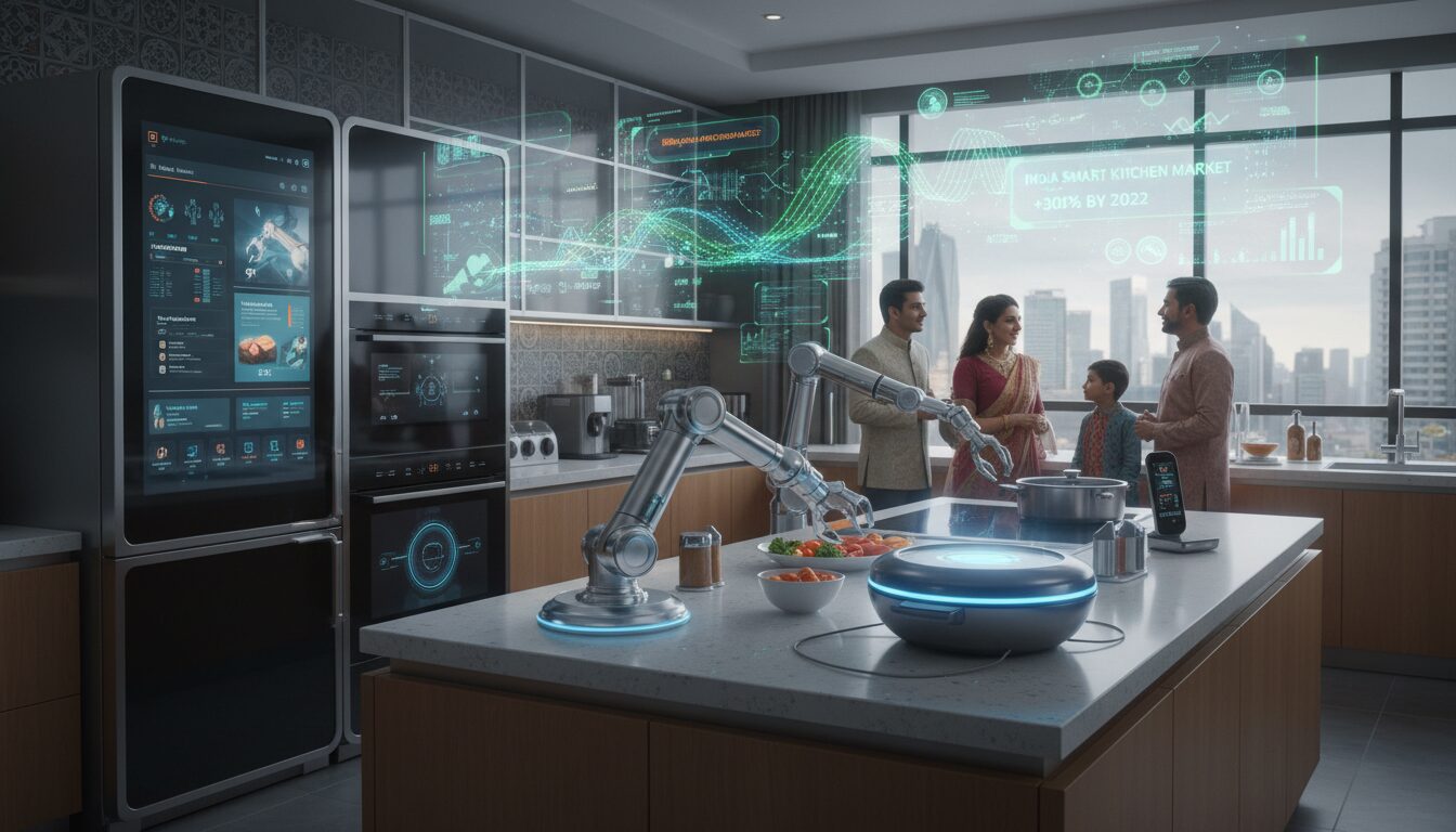 découvrez comment le marché des appareils de cuisine intelligents en inde, propulsé par une croissance technologique soutenue, atteindra 2,99 milliards de dollars d'ici 2032, transformant la manière dont les consommateurs cuisinent.