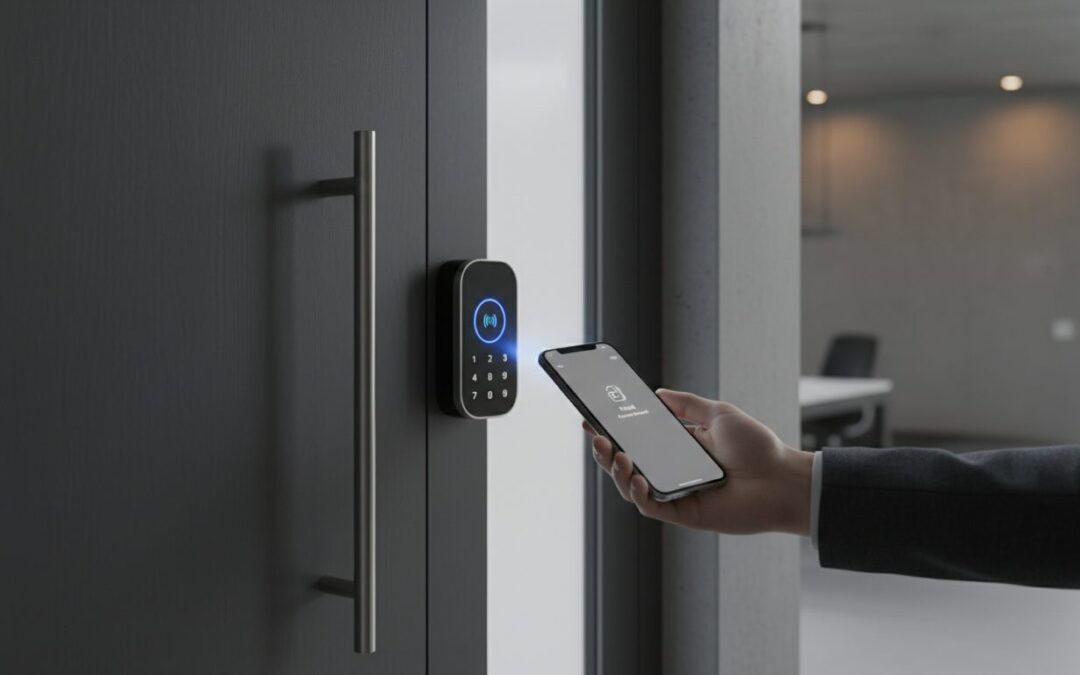 découvrez le nuki keypad 2 nfc, la solution innovante pour une ouverture de porte rapide et sécurisée grâce au paiement sans contact et à un simple geste.