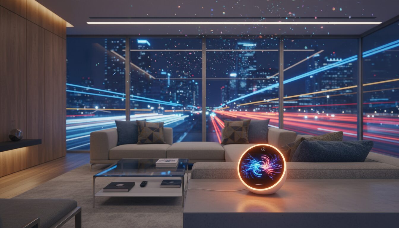 profitez d'une réduction exceptionnelle de 42% sur l'echo spot, l'enceinte intelligente d'amazon, pendant les ventes flash. ne manquez pas cette offre éclair pour moderniser votre maison avec style et connectivité.