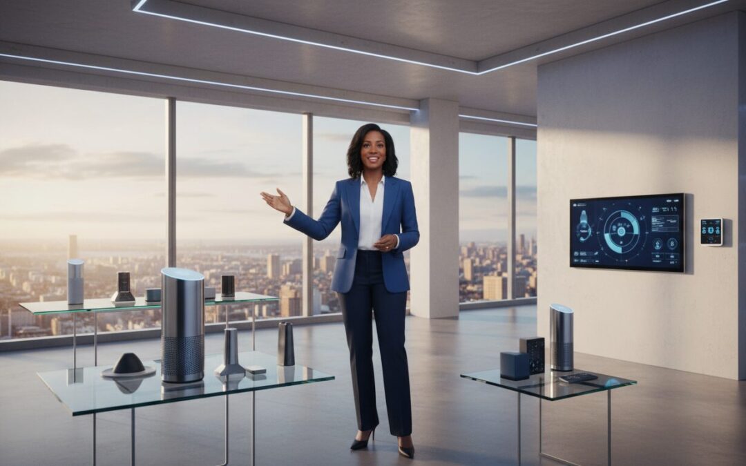 Stephanie Humphrey, experte en technologie, dévoile les dernières innovations en domotique, intelligence artificielle et tendances grand public