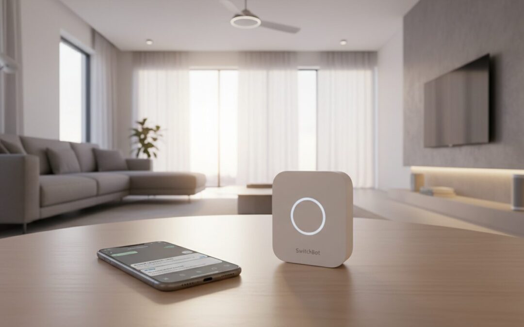 découvrez le nouveau hub intelligent de switchbot qui vous permet de contrôler votre maison directement via whatsapp, pour une maison connectée encore plus simple et accessible.