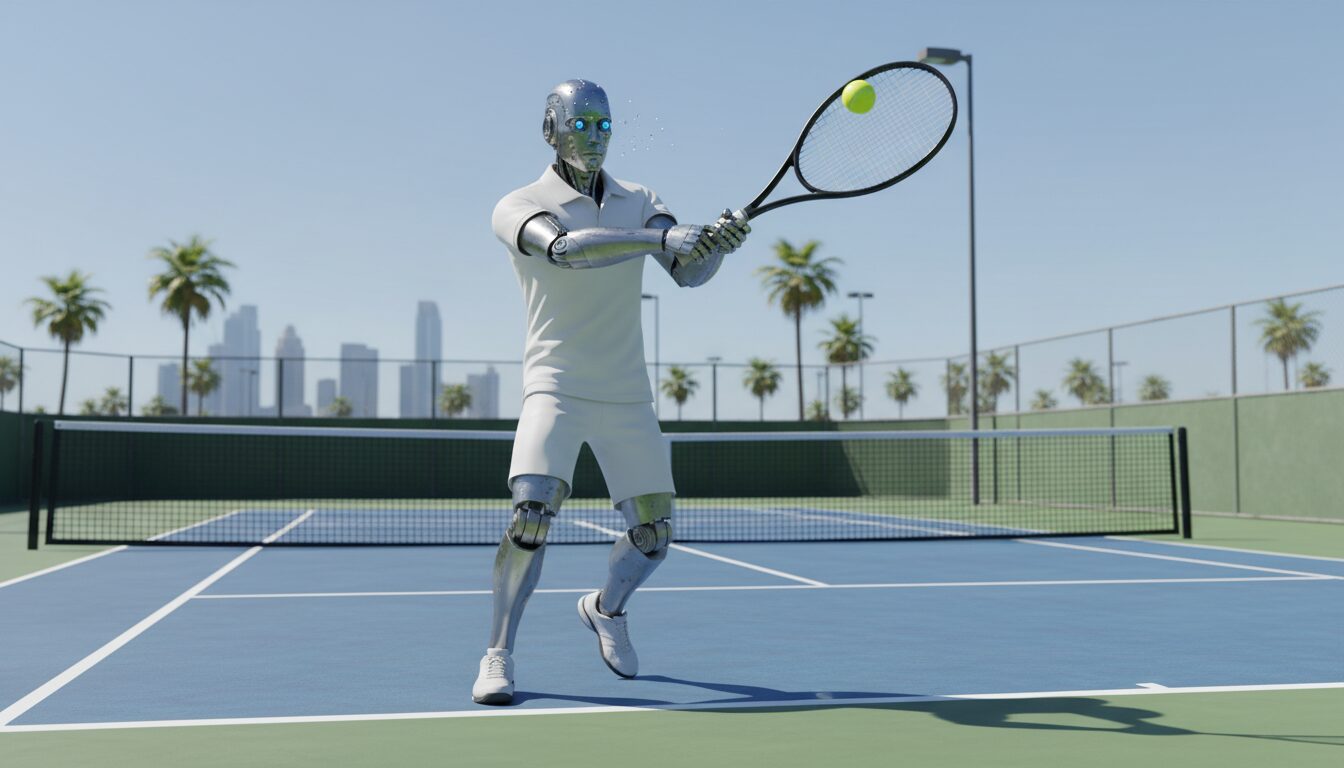 découvrez un robot humanoïde capable de renvoyer des balles de tennis avec une précision impressionnante de 96%, révolutionnant ainsi l'entraînement et la performance sportive.