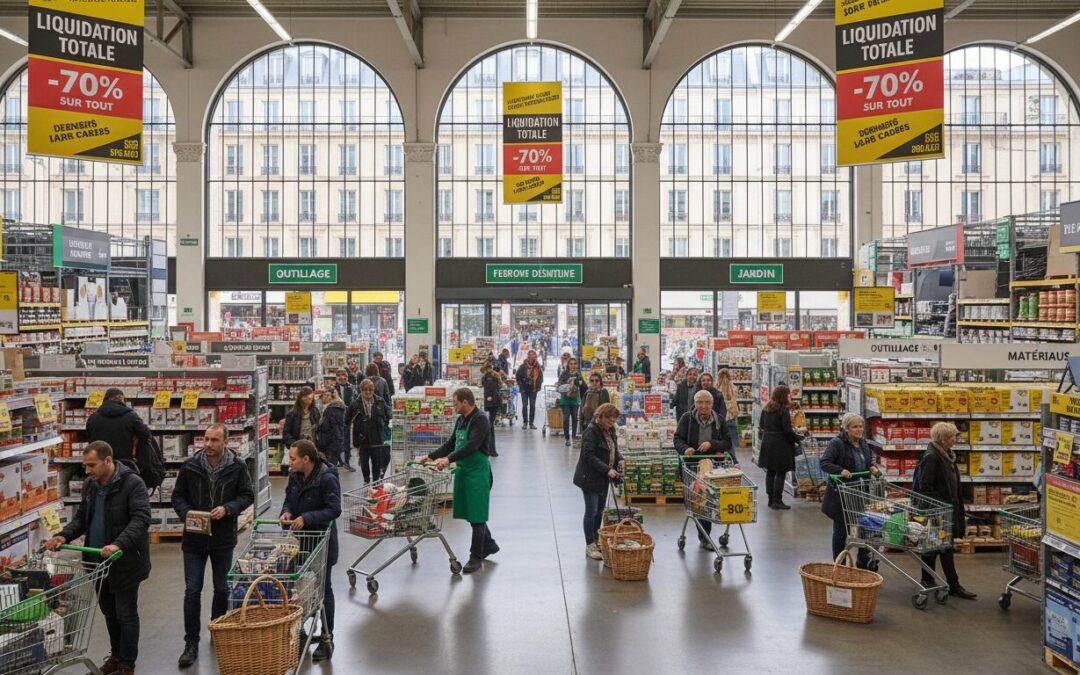 Grande liquidation chez Leroy Merlin à Paris : des réductions massives avant la fermeture définitive du magasin