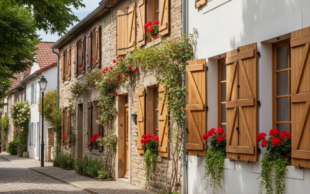 découvrez le retour en force des volets en bois traditionnels sur toutes les façades, une alternative esthétique et authentique aux volets roulants électriques.