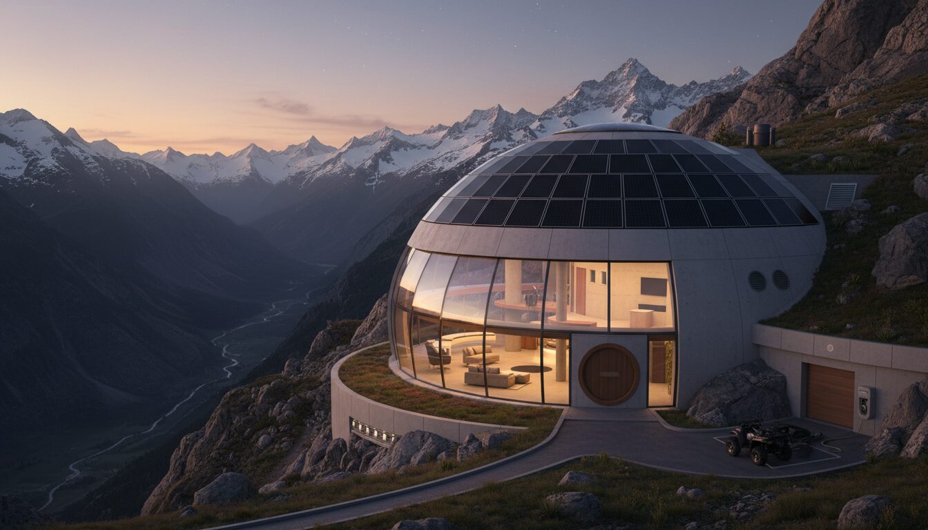 découvrez cette maison dôme résistante aux catastrophes, située à quelques minutes de camp david, désormais en vente. un refuge sécurisé et innovant alliant confort et sécurité.