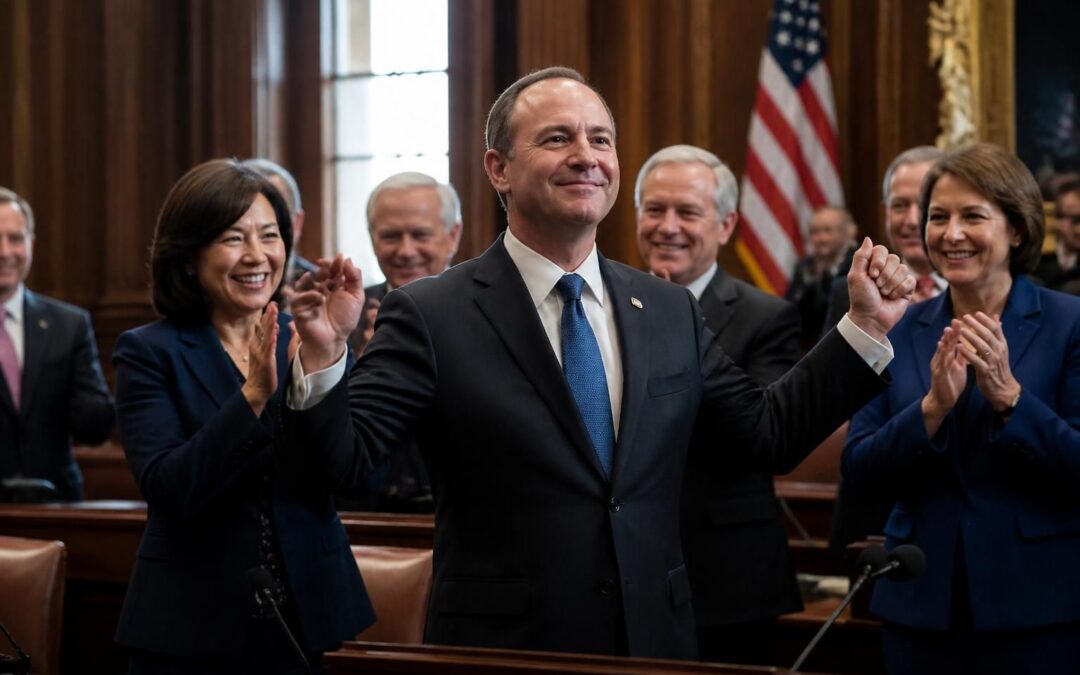 adam schiff célèbre sa victoire au sénat et affirme que donald trump n’a jamais eu le pouvoir d’engager une guerre contre l’iran, soulignant les limites constitutionnelles du président.