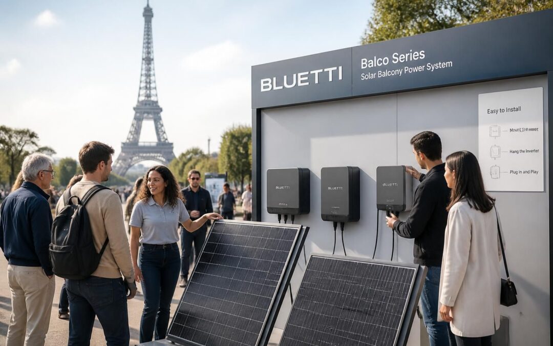 BLUETTI présente à Paris sa nouvelle gamme Balco : rendre le solaire plug-and-play accessible à tous