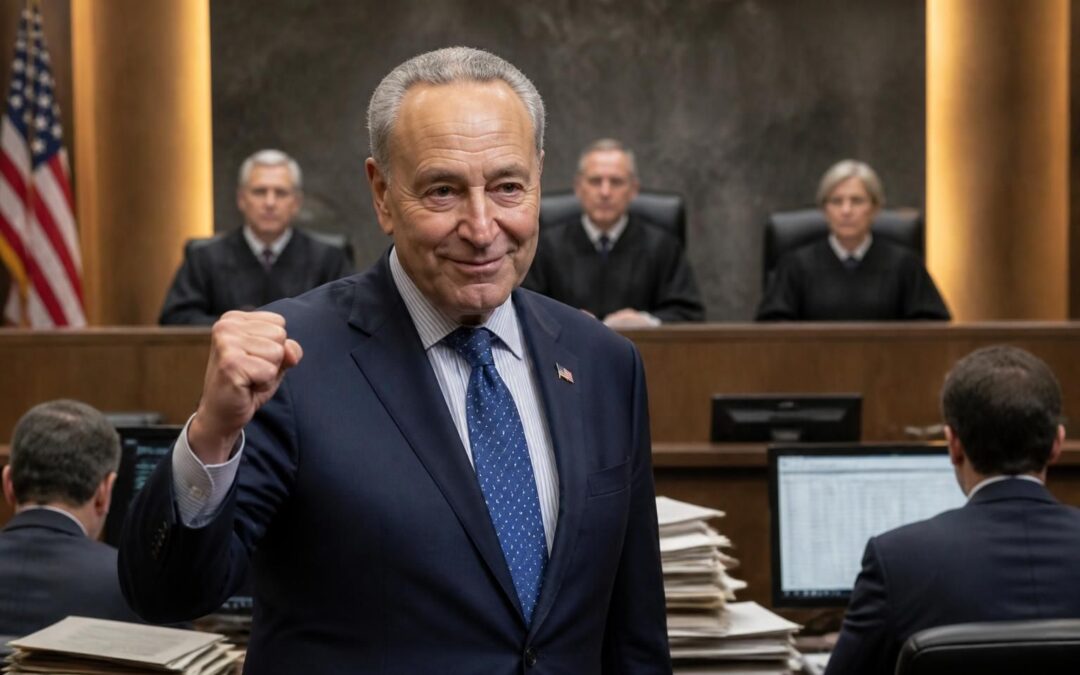 chuck schumer célèbre une décision judiciaire importante qui freine la mise en place de la base de données électorale associée à donald trump, un revers significatif dans le contexte politique actuel.