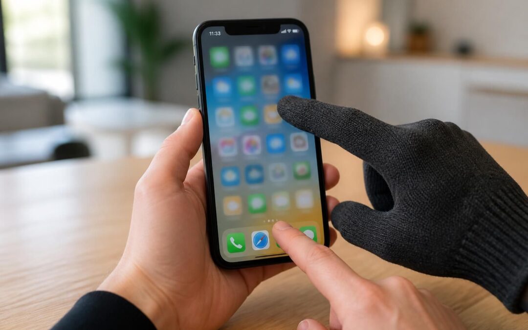 Comprendre pourquoi l’écran tactile de votre smartphone devient inopérant avec des gants
