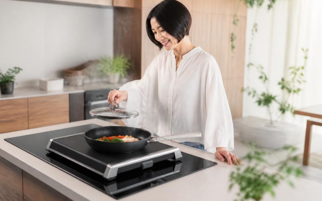 découvrez l'accessoire révolutionnaire qui transforme votre cuisine en éliminant les plaques à induction traditionnelles, une innovation très prisée au japon.