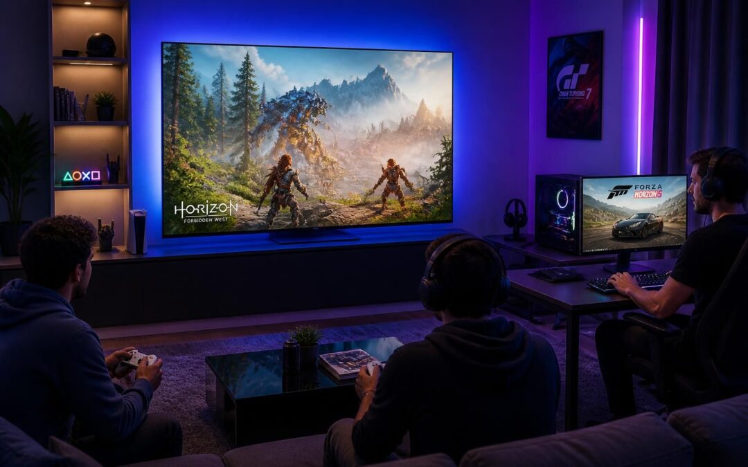 découvrez la tv 4k samsung s90f en promotion, l'écran parfait pour joueurs ps5, xbox series et pc, offrant une expérience gaming immersive et haute qualité.