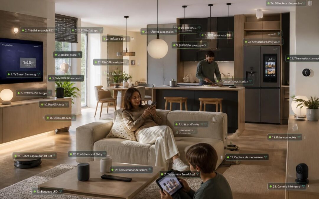 découvrez comment samsung et ikea révolutionnent la maison connectée avec 25 appareils ikea intégrés, alliant design et technologie pour un confort et une simplicité d'utilisation inégalés.