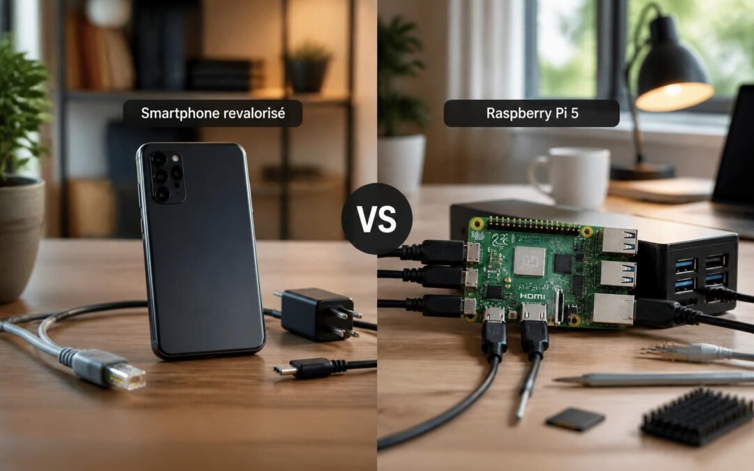 Serveur à domicile : opter pour un smartphone revalorisé ou le tout nouveau Raspberry Pi 5 ?