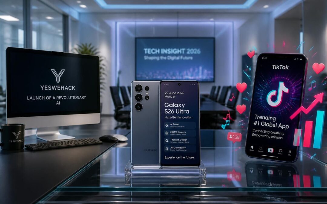 découvrez les dernières actualités du 29 juin 2026 avec zdnet morning : le lancement d'une ia révolutionnaire par yeswehack, les nouveautés exclusives du samsung galaxy unpacked et l'essor impressionnant de la super-app tiktok.