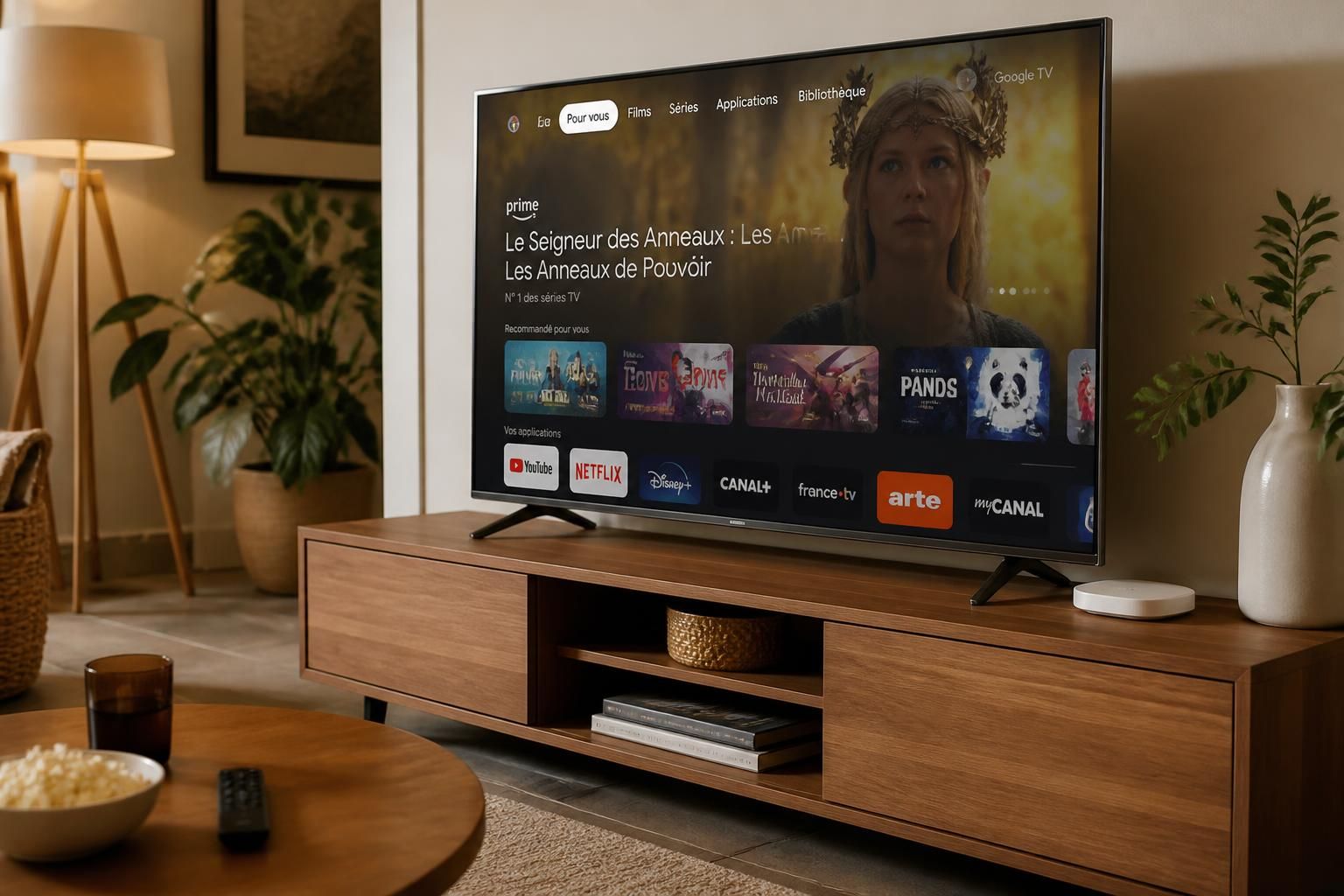 profitez d'une expérience télévisuelle ultra fluide avec le google tv streamer 4k. facile à utiliser et abordable, il transforme votre quotidien en un instant.