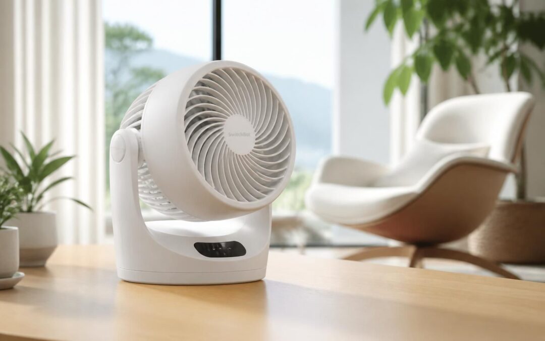 découvrez le switchbot battery circulator fan 2 pro, le ventilateur portable et sans prise électrique, idéal pour une fraîcheur nomade et autonome où que vous soyez.