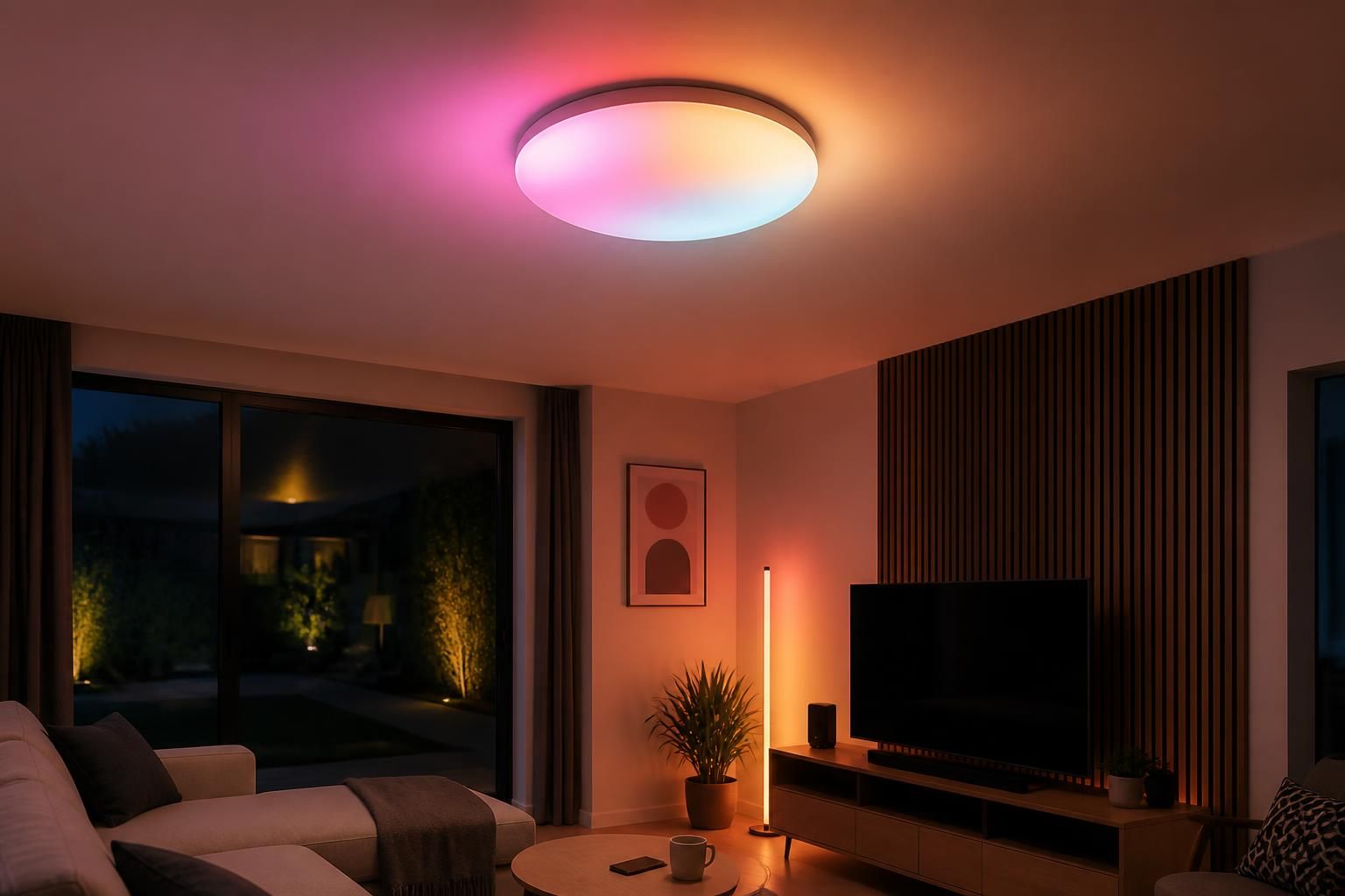 découvrez le nouveau luminaire connecté matter de switchbot, une innovation révolutionnaire pour un éclairage mural qui illumine votre plafond en couleurs vibrantes et personnalisables.