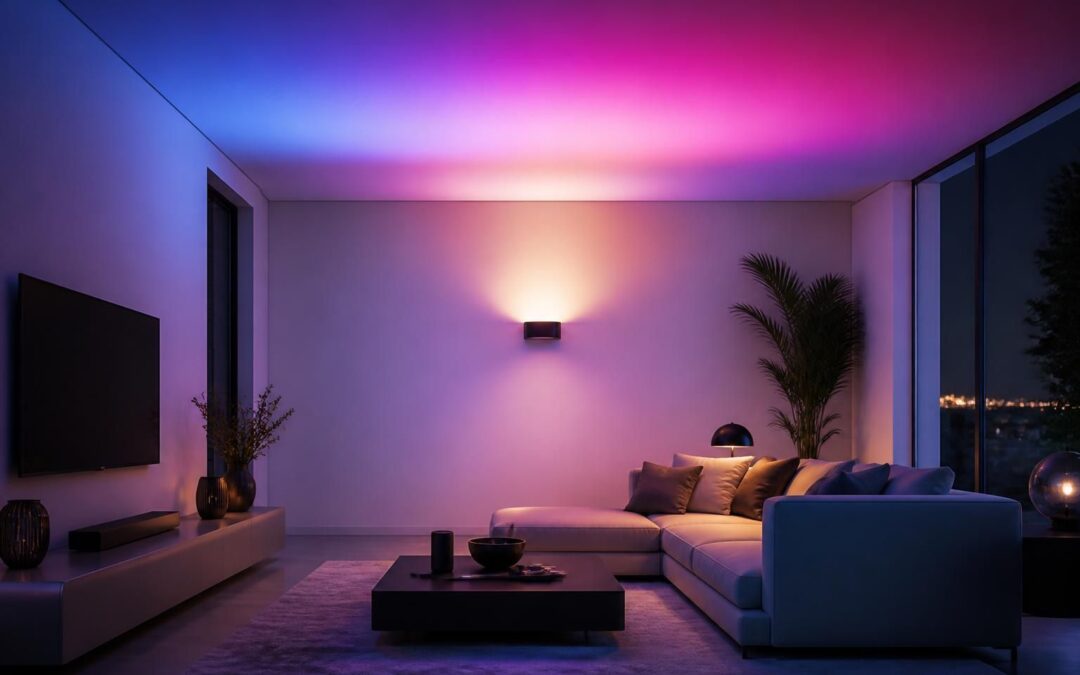 découvrez le nouveau luminaire connecté matter de switchbot, qui transforme l’éclairage mural en un spectacle coloré pour illuminer votre plafond avec style et technologie.