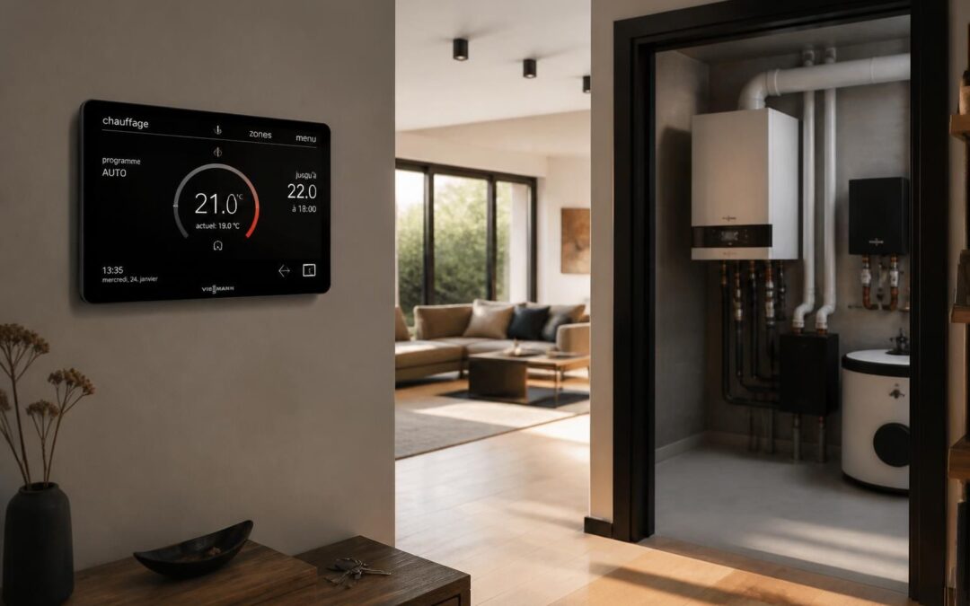 maîtrisez parfaitement votre chauffage grâce à la domotique intégrale et pilotez facilement votre chaudière gaz à condensation pour un confort optimal et une meilleure gestion énergétique.