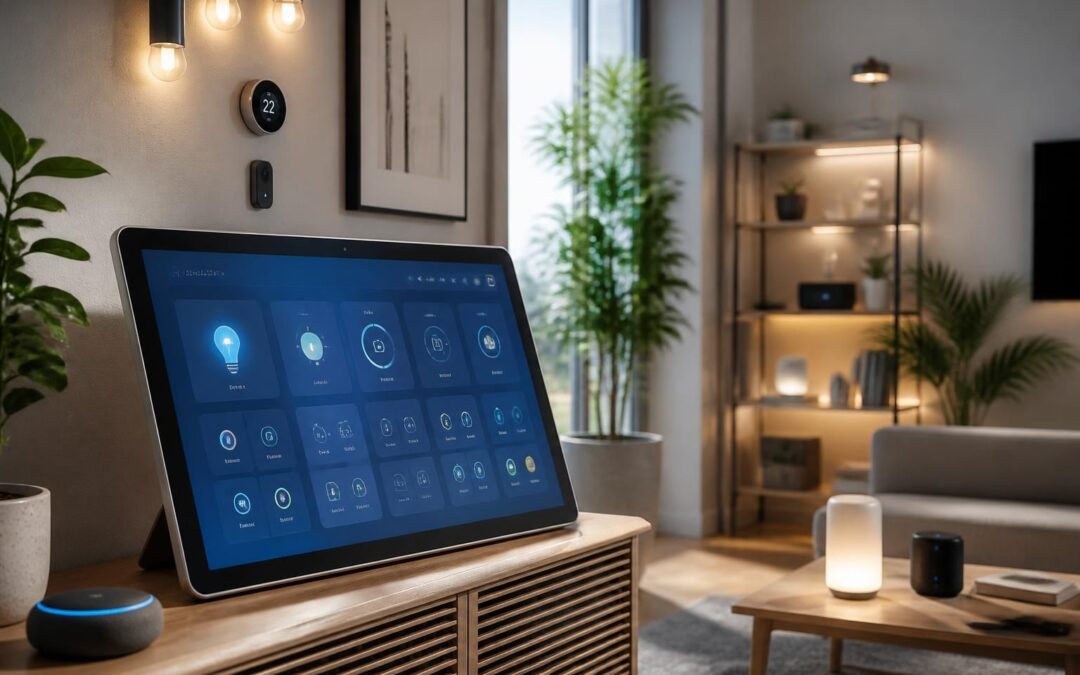 découvrez l'echo show 21, l'écran géant conçu pour centraliser et contrôler efficacement votre maison connectée avec style et simplicité.