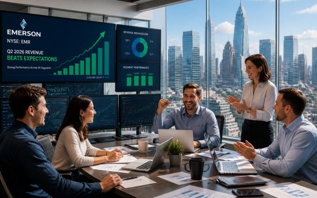 découvrez les résultats du 2e trimestre 2026 d'emerson electric (nyse: emr) avec un chiffre d'affaires supérieur aux prévisions, soulignant une performance financière solide.