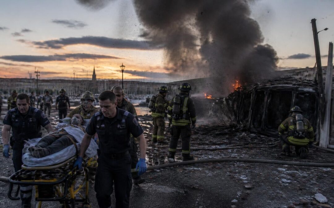 une explosion meurtrière près d'annapolis fait un mort et un blessé grave, suscitant inquiétude et mobilisation des secours sur place.