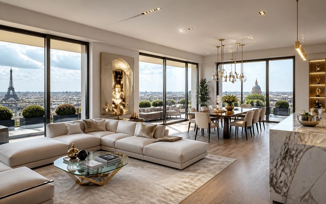 découvrez ce luxueux appartement-penthouse de 130 m² à louer dans le prestigieux 8ᵉ arrondissement de paris. profitez d'un cadre élégant et d'un confort exceptionnel pour 6 900 € par mois.